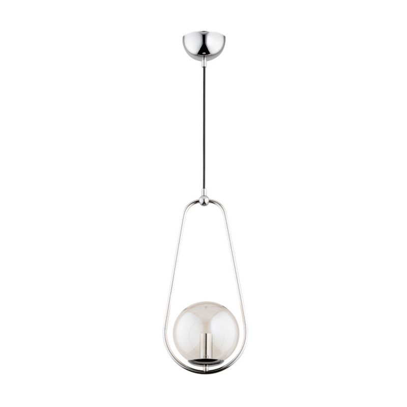 Lampa wisząca Alfa ELIPSA chromowana przezroczysta 1xE14x10W wym:85x15x18cm IP20 -1 szt.
