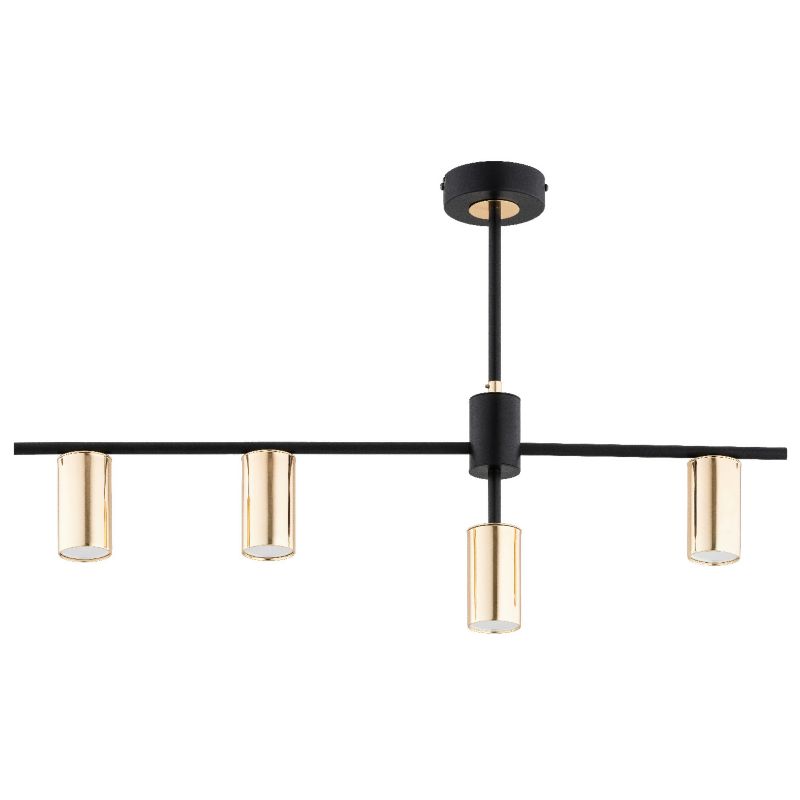 Lampa wisząca Alfa URSA czarno-złota 4xGU10x15W wym:48x75x10cm IP20 -1 szt.