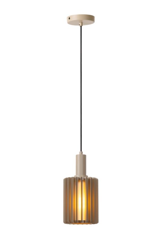 Lampa wisząca aluminiowe lamelki Lucide LAMBRES szara 1xE27x40W IP20 wym:150x15x15cm - 1 szt.