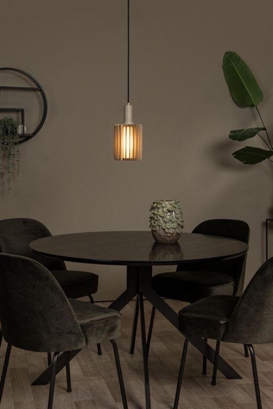 Lampa wisząca aluminiowe lamelki Lucide LAMBRES szara 1xE27x40W IP20 wym:150x15x15cm - 1 szt.