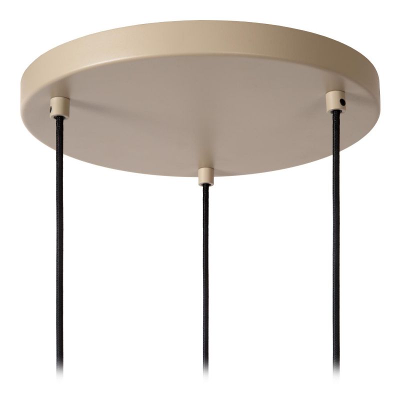 Lampa wisząca aluminiowe lamelki Lucide LAMBRES szara 3xE27x40W IP20 wym:150x40x40cm - 1 szt.