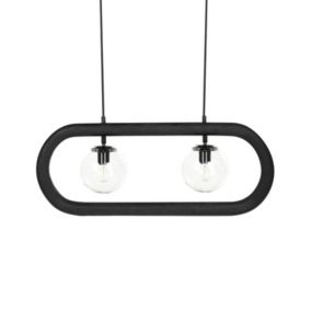 Lampa wisząca Ayensu Czarny 1 szt.