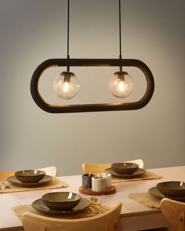 Lampa wisząca Ayensu Czarny 1 szt.