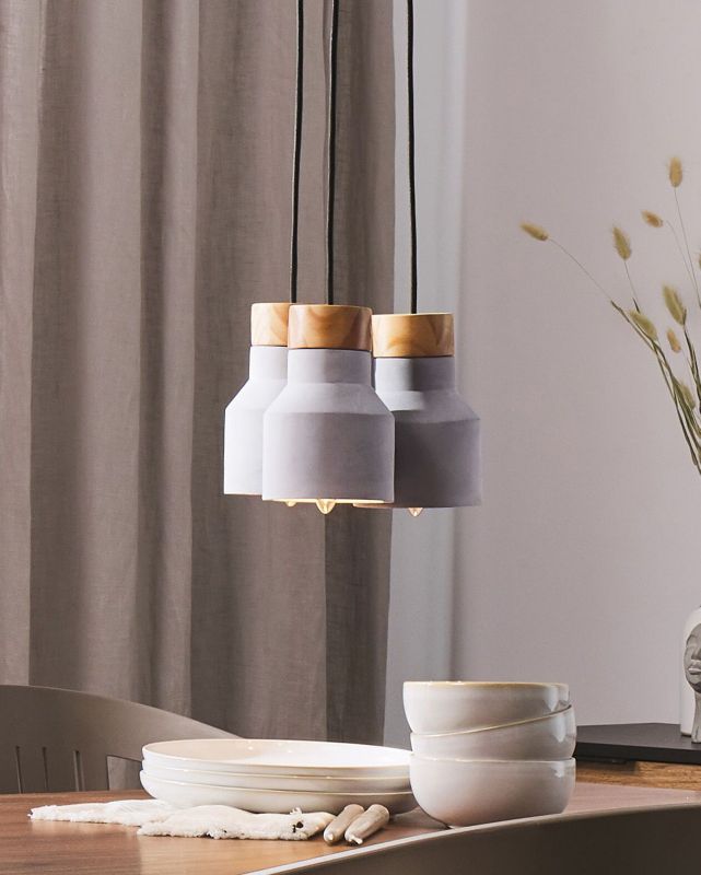 Lampa wisząca Baht Beton Szary 1 szt.