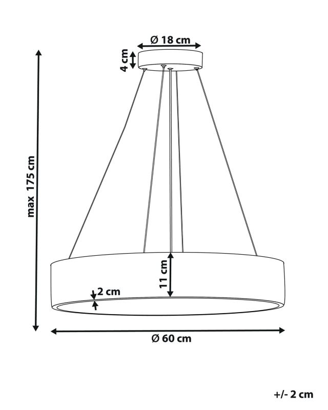 Lampa wisząca Balili Metal Czarny 1 szt.