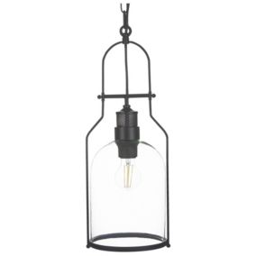 Lampa wisząca Bashilo Metal Czarny 1 szt.