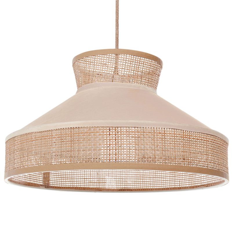 Lampa wisząca Batali Rattan Beżowy 1 szt.
