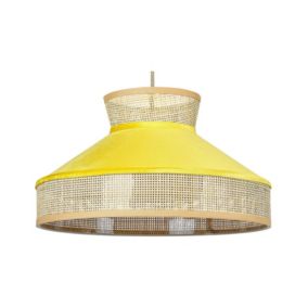 Lampa wisząca Batali Rattan Musztardowy 1 szt.