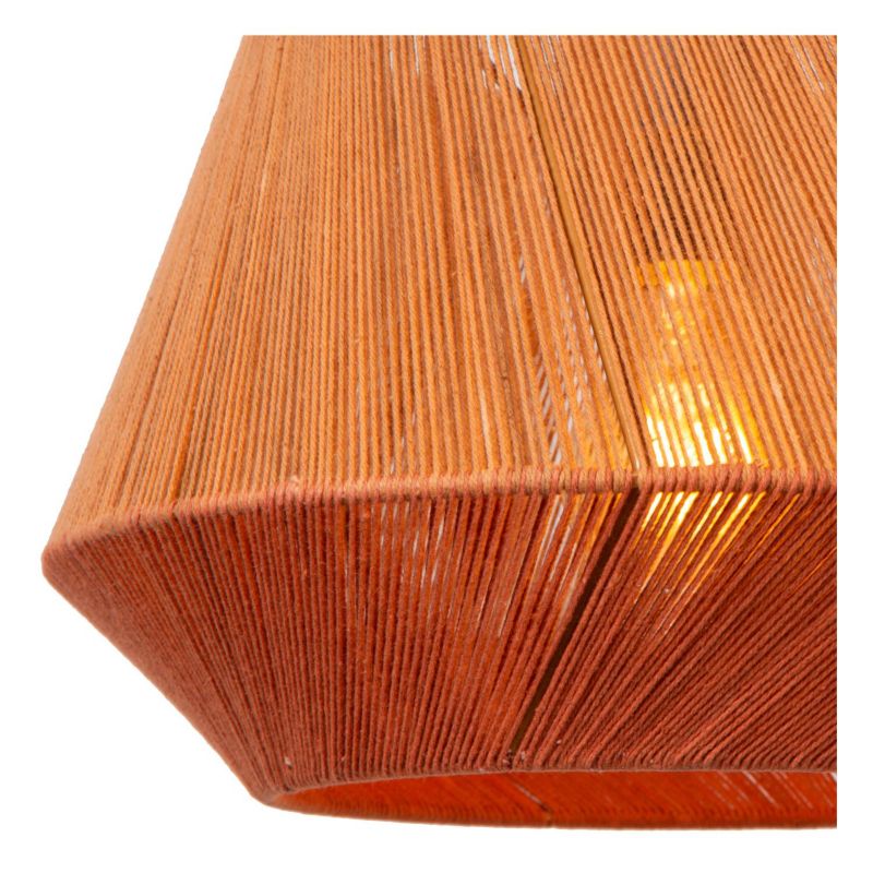 Lampa wisząca bawełniany sznurkowy klosz Lucide JESSICA żółto-pomarańczowa 1xE27x60W IP20 wym:154,5x30x30cm - 1 szt.