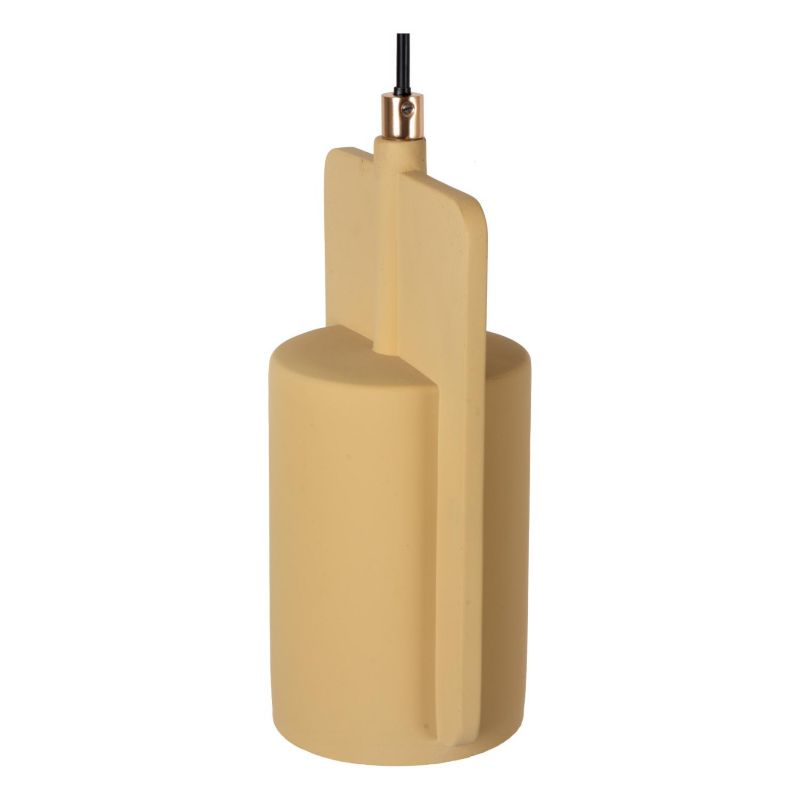Lampa wisząca betonowy klosz Lucide NINJA żółto-czarna 1xE27x40W IP20 wym:120x15,5x11,5cm - 1 szt.