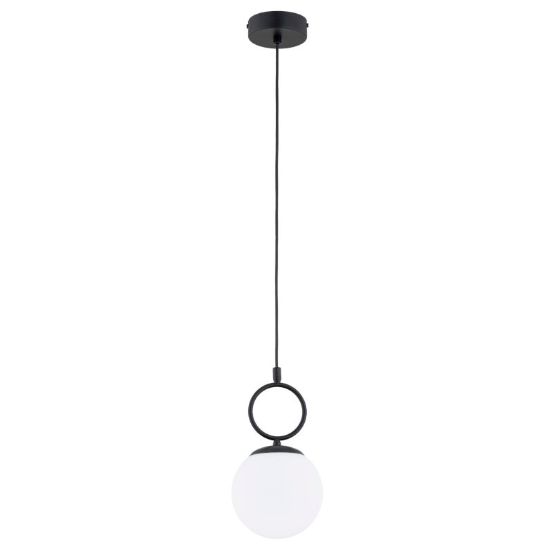 Lampa wisząca biała kula Alfa SITRO czarna 1xE14x10W IP20 wym:80x15x15cm - 1 szt.