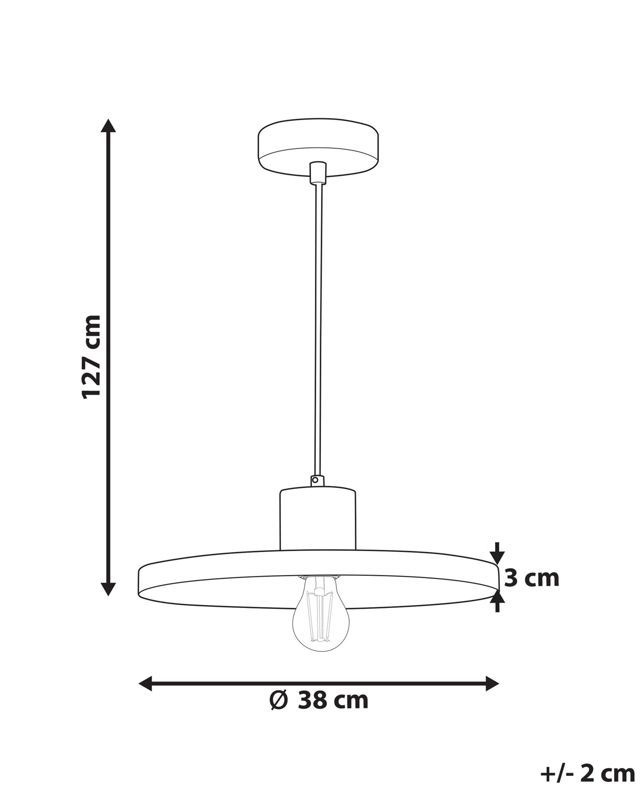 Lampa wisząca Bogan Metal Czarny 1 szt.