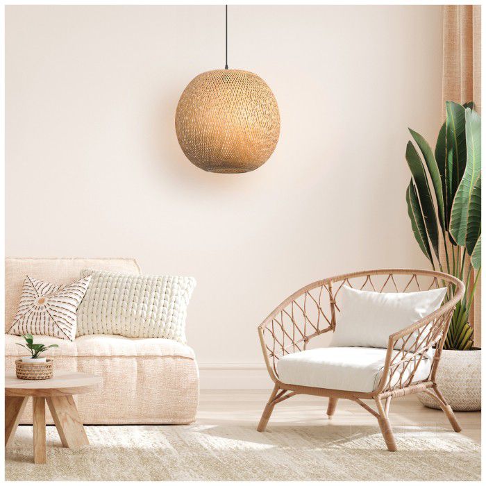 Lampa Wisząca Boho Bitavia Kobi Abażur 50cm 1szt.