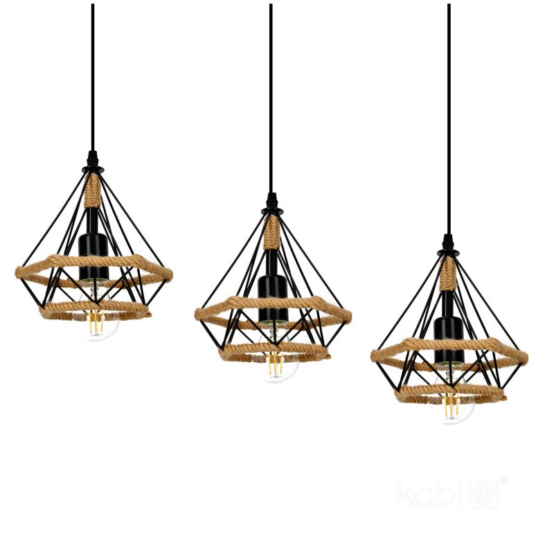 Lampa wisząca Boho Kobi Siena 3xE27 1szt.