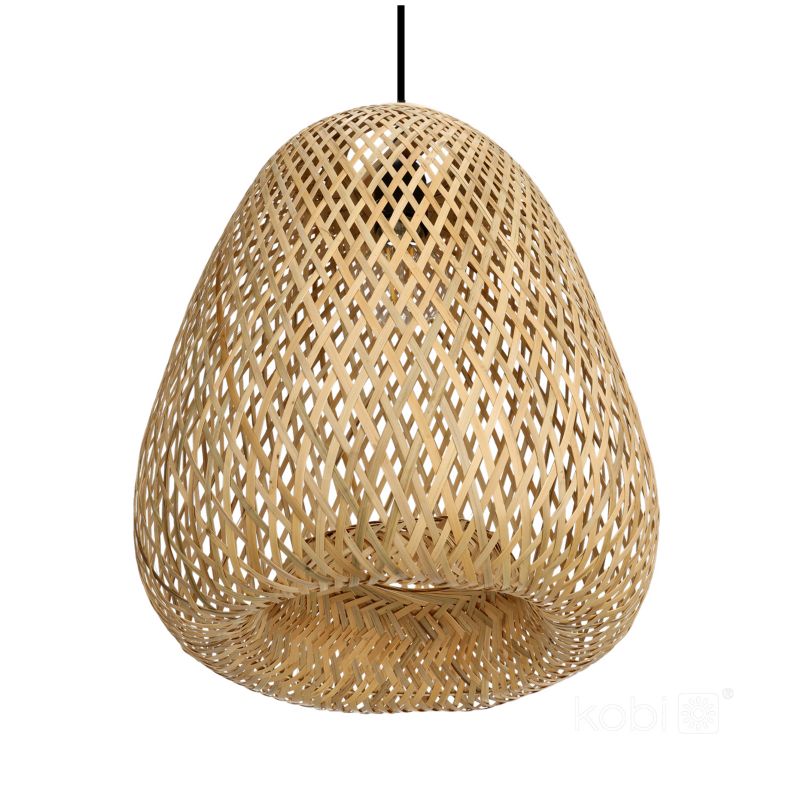Lampa wisząca boho naturalna bambusowa pleciona 1xE27 60W BOHO BEIRUT Kobi 1 szt.