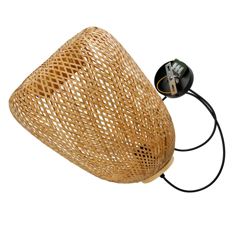Lampa wisząca boho naturalna bambusowa pleciona 1xE27 60W BOHO BEIRUT Kobi 1 szt.