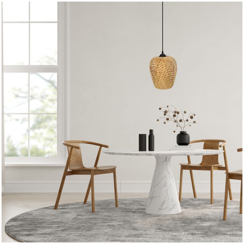 Lampa wisząca boho naturalna bambusowa pleciona 1xE27 60W BOHO BERN Kobi 1 szt.