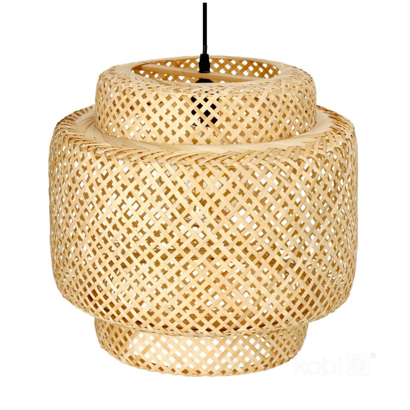 Lampa wisząca boho naturalna bambusowa pleciona 1xE27 60W BOHO BONN Kobi 1 szt.