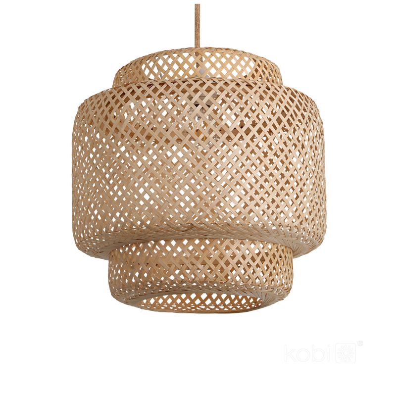 Lampa wisząca boho naturalna bambusowa pleciona 1xE27 60W BOHO BONN RB Kobi 1 szt.