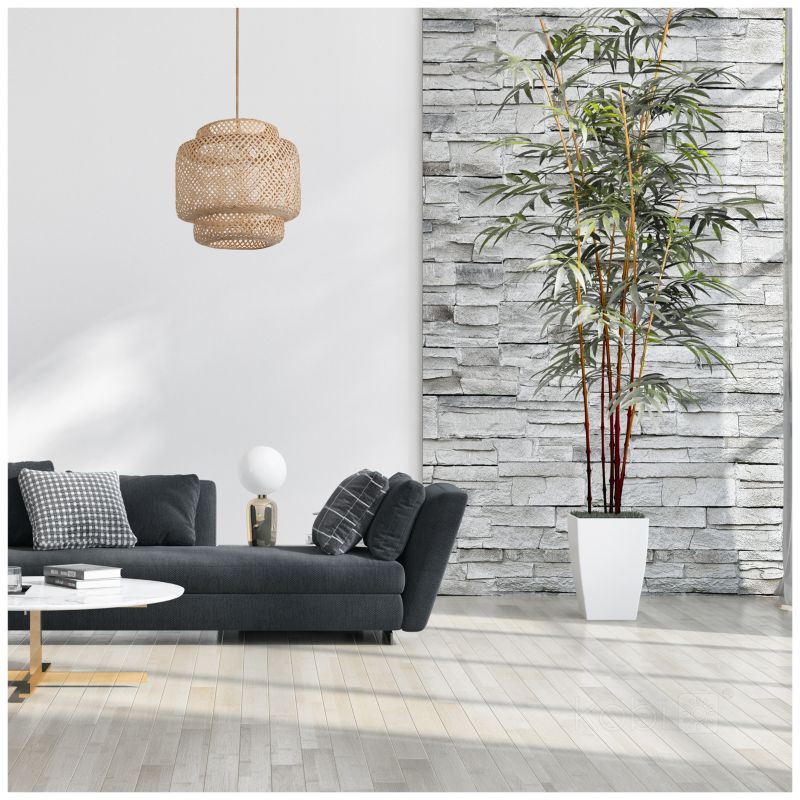Lampa wisząca boho naturalna bambusowa pleciona 1xE27 60W BOHO BONN RW Kobi 1 szt.