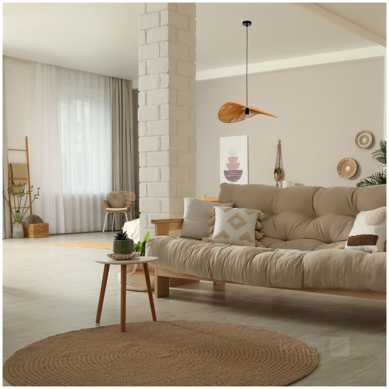 Lampa wisząca boho naturalna jutowa falowana rozłożysta 1xE27 60W BOHO VERONA Kobi 1 szt.
