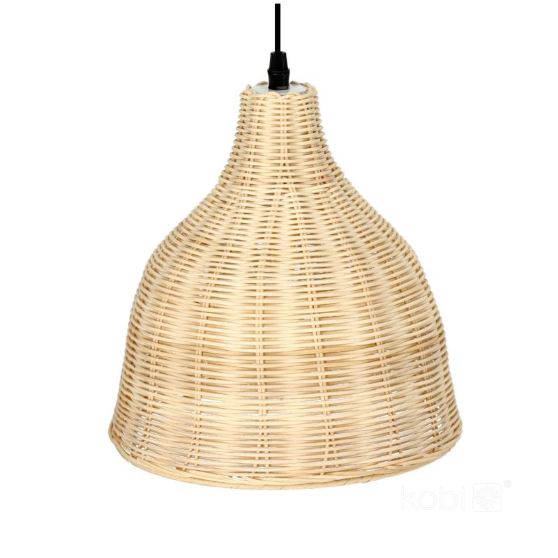 Lampa wisząca boho naturalna rattanowa pleciona dzwon 1xE27 60W BOHO RENNES Kobi 1 szt.