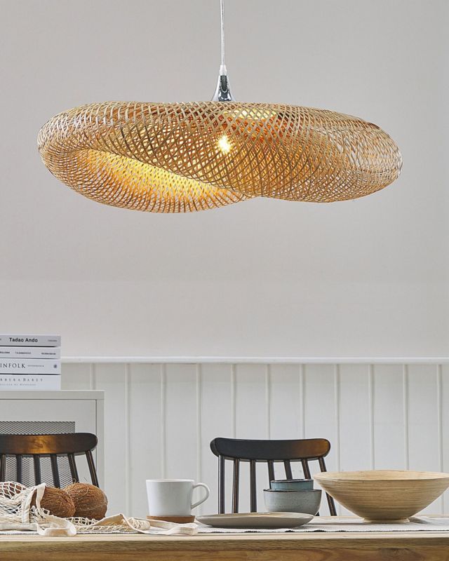 Lampa wisząca Boyne Drewno bambusowe Jasne drewno 1 szt.