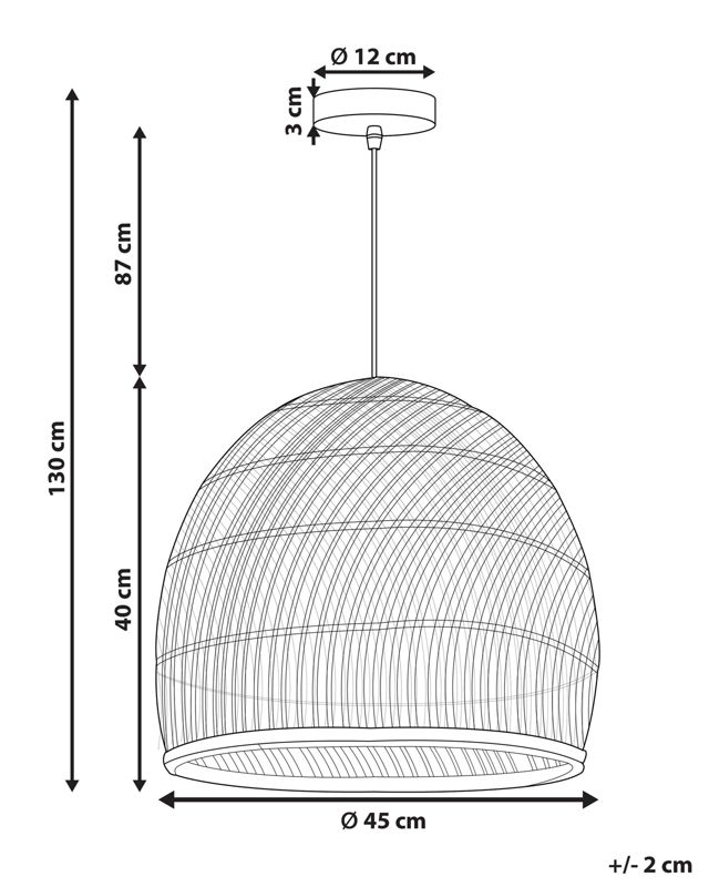 Lampa wisząca Bumi Rattan Naturalny 1 szt.