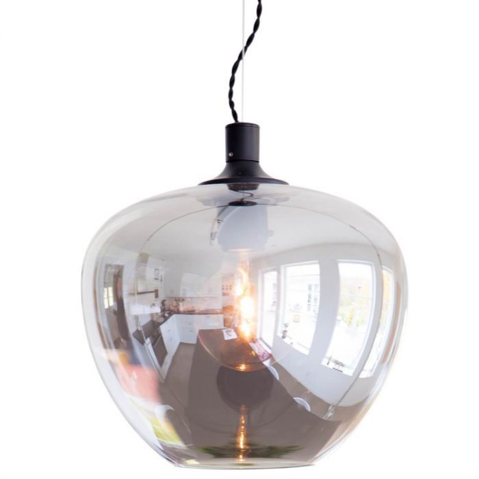 Lampa wisząca By Rydens Bellissimo srebrno-przydymiony wym: 145 x 28 x 28 cm 1xE27 x 8W 1 szt.