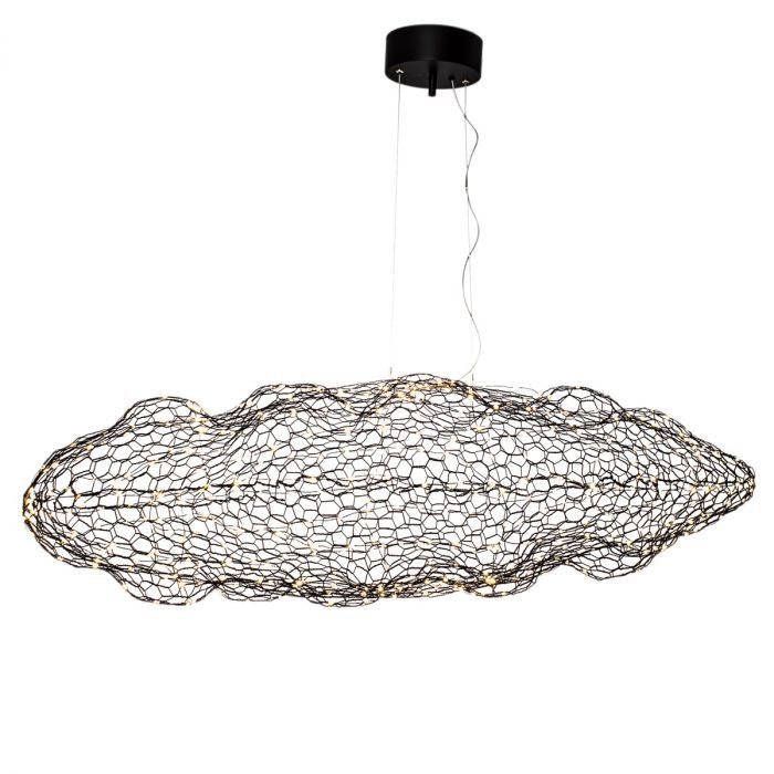 Lampa wisząca By Rydens Hayden 2517 złoto-czarna dekoracyjna wbudowany LED 15W 1 szt.