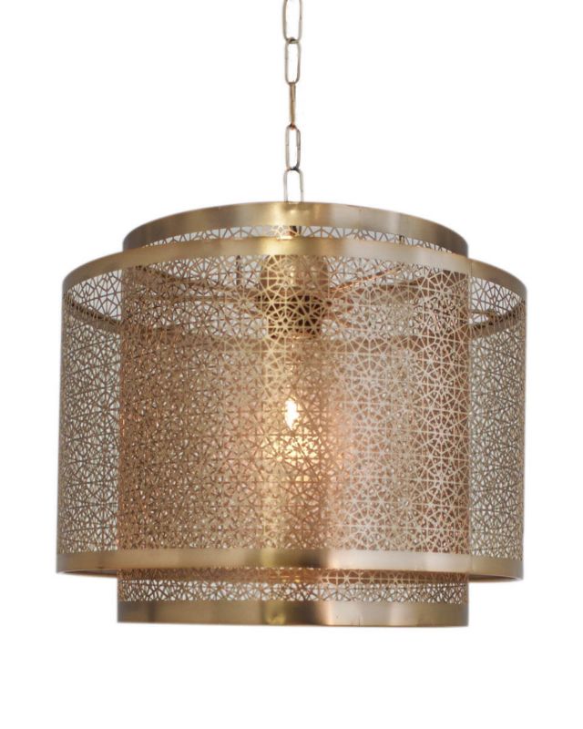 Lampa wisząca By Rydens Hermine mosiężno-złota wym: 148 x 35 x 35 cm 1xE27 x 60W 1 szt.