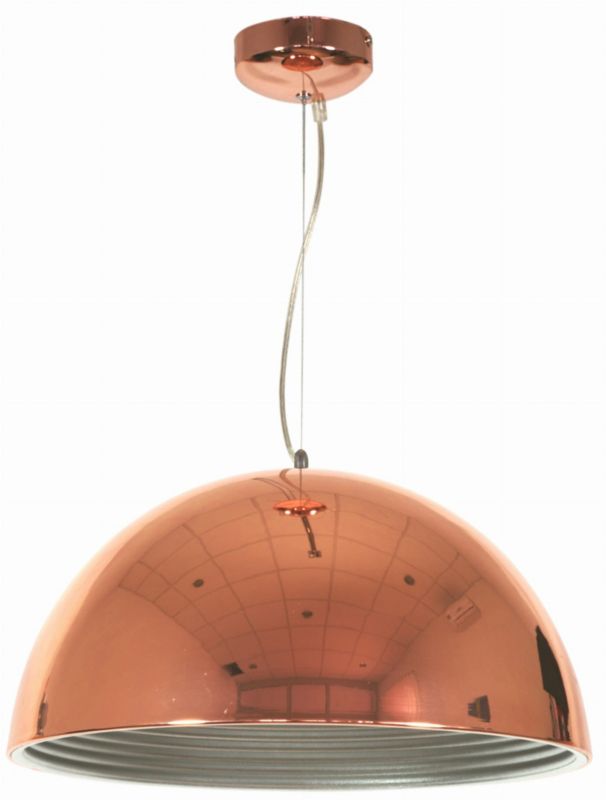 Lampa wisząca Candellux Amalfi miedziano-biała wym: 200 x 40 x 40 cm 1xE27 x 60W 1 szt.