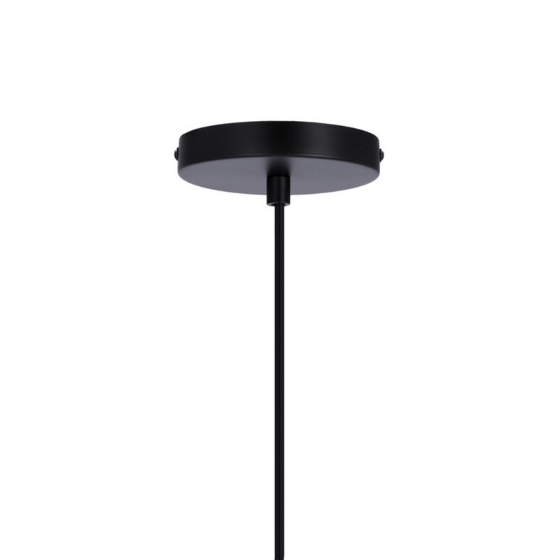 Lampa wisząca Candellux Cordel czarno-biała szklana kula 1xG9 x 28W 1 szt.