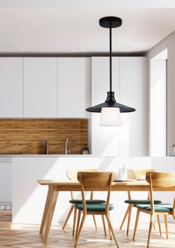 Lampa wisząca Candellux Loft czarno-biała wym: 57 x 26 x 26 cm 1xE27 x 60W 1 szt.