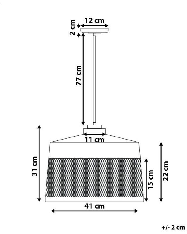 Lampa wisząca Cardener Metal Czarny 1 szt.