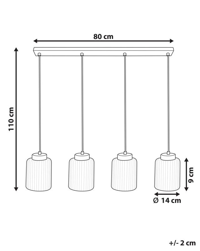 Lampa wisząca Caudelo Metal Czarny 1 szt.