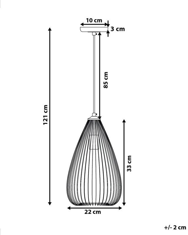 Lampa wisząca Conca Metal Czarny 1 szt.