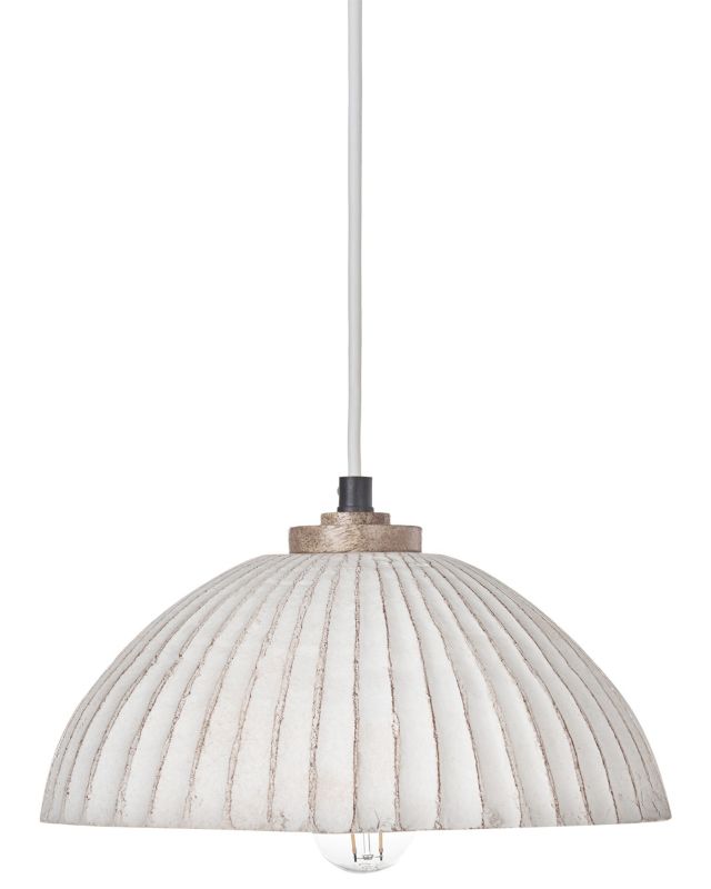 Lampa wisząca Cottica Papier-mâché Biały 1 szt.