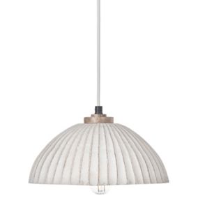 Lampa wisząca Cottica Papier-mâché Biały 1 szt.