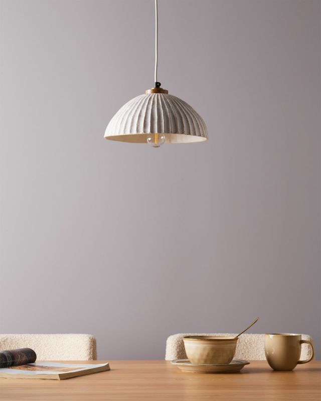 Lampa wisząca Cottica Papier-mâché Biały 1 szt.