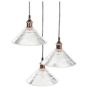 Lampa wisząca Curone Szkło Miedziany 1 szt.