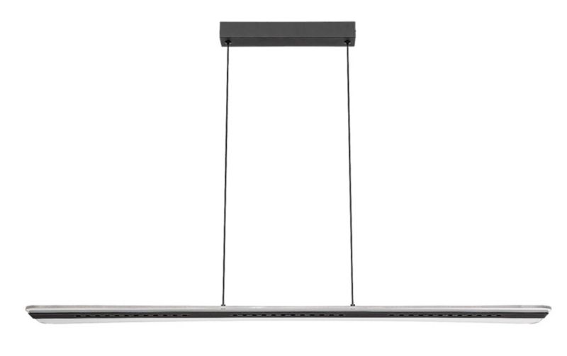 Lampa wisząca długa listwa świetlna Rabalux Norael czarna LED 40W 3000KK 2600lm IP20 wym:120x100x15cm - 1 szt.
