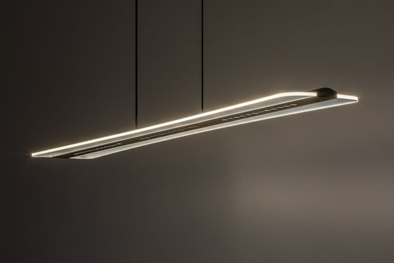 Lampa wisząca długa listwa świetlna Rabalux Norael czarna LED 40W 3000KK 2600lm IP20 wym:120x100x15cm - 1 szt.
