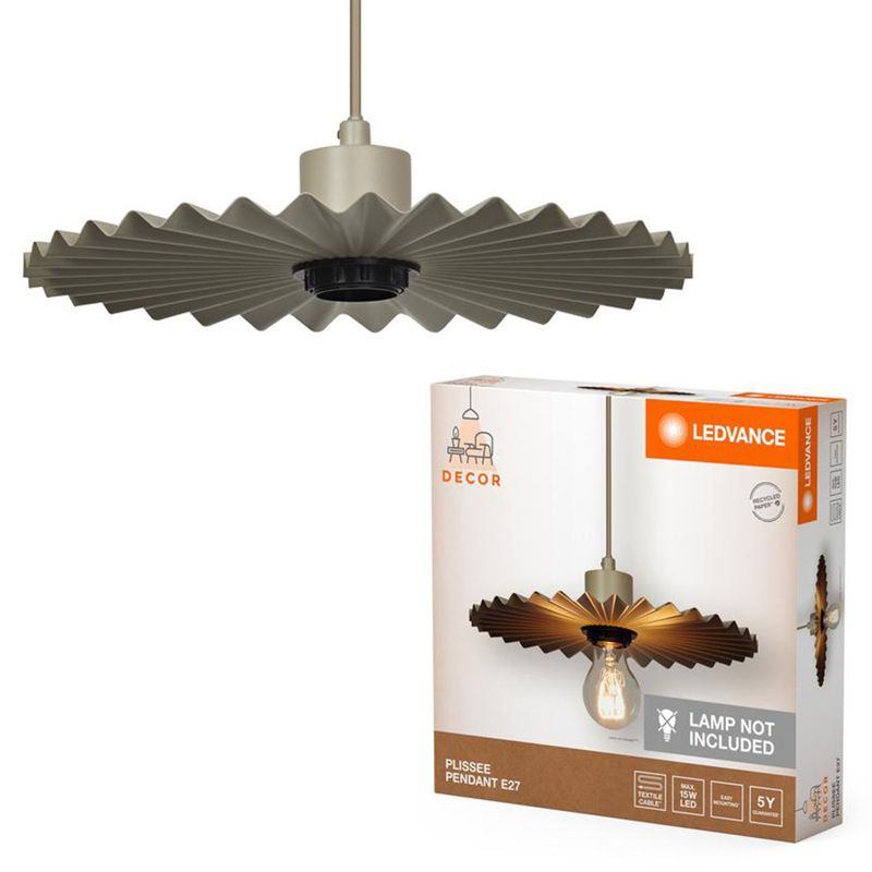 Lampa Wisząca Decor Ledvance Lampa Sufitowa Dekoracyjna E27 Zwis Beżowy 1 szt.