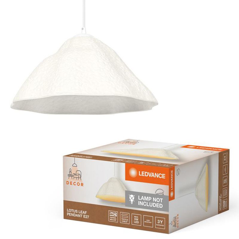 Lampa Wisząca Decor Ledvance Lampa Sufitowa Dekoracyjna E27 Zwis Biały 1 szt.