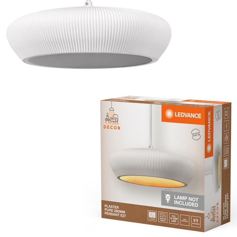 Lampa Wisząca Decor Ledvance Lampa Sufitowa E27 Zwis Biały 1 szt.
