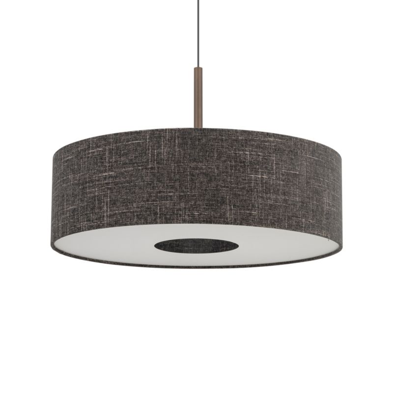 Lampa wisząca dekoracyjna czarna 65cm czekoladowa podsufitka 1xE27 25W AMARELA Nowodvorski 1 szt.