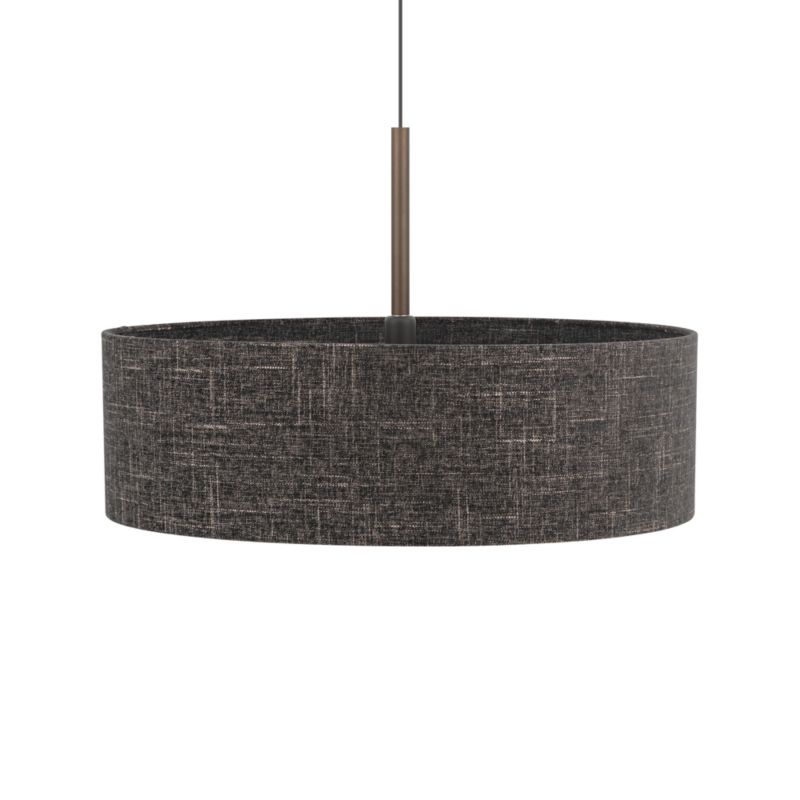 Lampa wisząca dekoracyjna czarna 65cm czekoladowa podsufitka 1xE27 25W AMARELA Nowodvorski 1 szt.