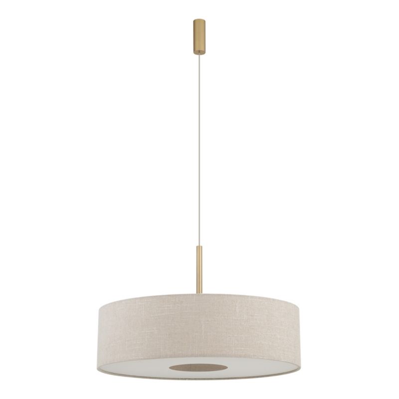 Lampa wisząca dekoracyjna kremowa 65cm złota podsufitka 1xE27 25W SANTANA Nowodvorski 1 szt.