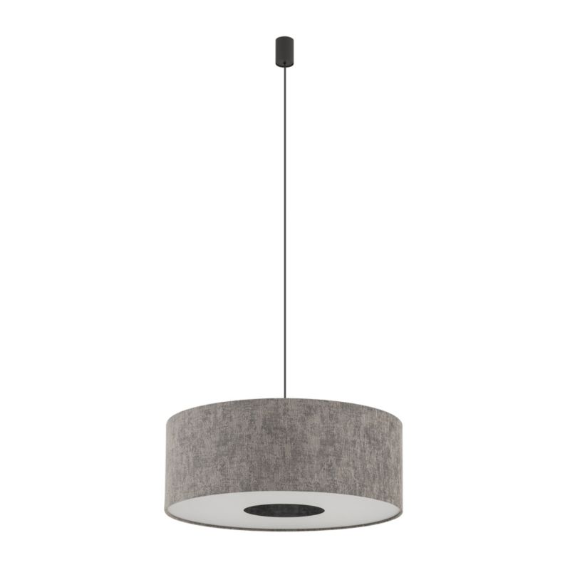 Lampa wisząca dekoracyjna szara klosz z tkaniny 50cm 1xE27 25W LAGO Nowodvorski 1 szt.